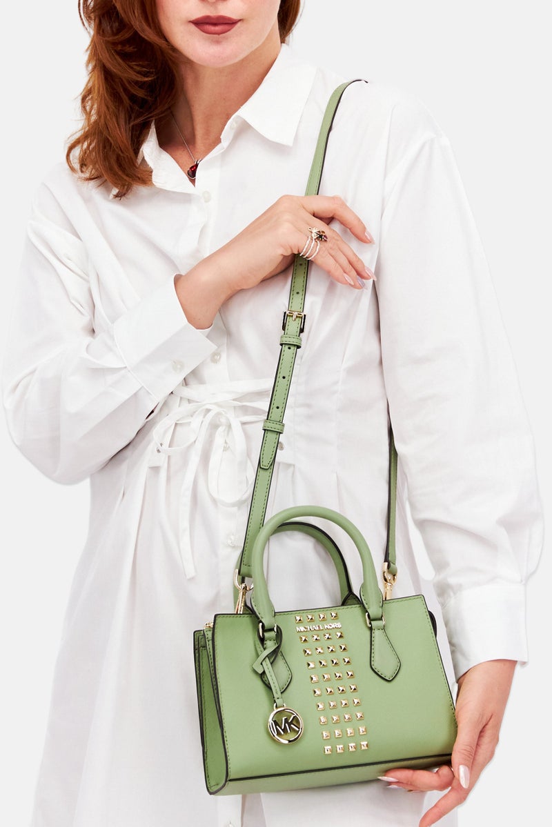 Michael Kors Women Brand Logo Cross Body Bag 23 L x 17 H x 6 W cm, Sage  - Image 2