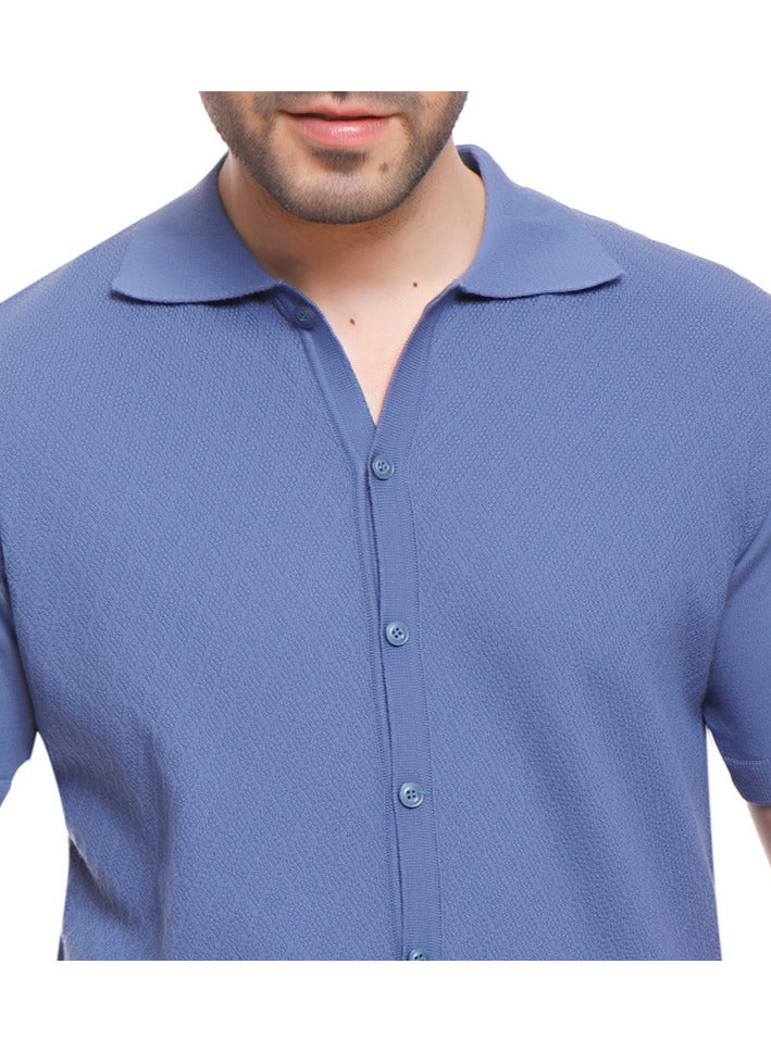 Coup Coup - Woven Polo-Shirt with Short Sleeves - Image 2