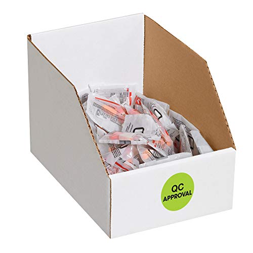 Tape Logic 1 Circle Label QC Approval Fluorescent Green Roll of 500 Stickers for Inventory Control and Warehouse Organization - Image 3