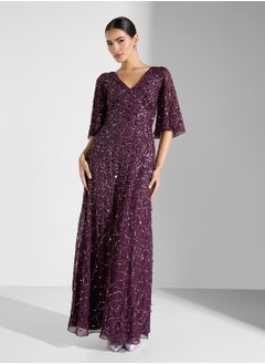 Angel Sleeve All Over Embellished Maxi Dress - pzsku/ZBBFBC3BC8F2C3FDD6B75Z/45/_/1741167973/ad7b56d9-d2fb-45d9-911b-874682c5dcb3