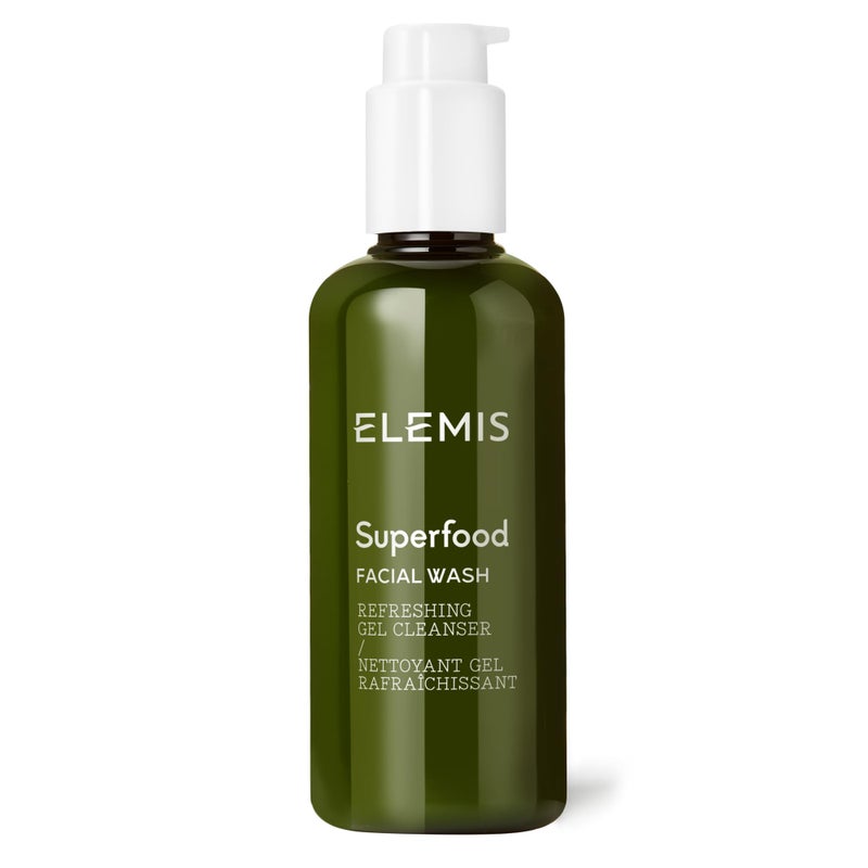 ELEMIS Superfood Facial Wash 200ml, Daily Gel Cleanser with Prebiotics for Glowing, Balanced Skin, Hydrating Cleanser for Face - Image 1