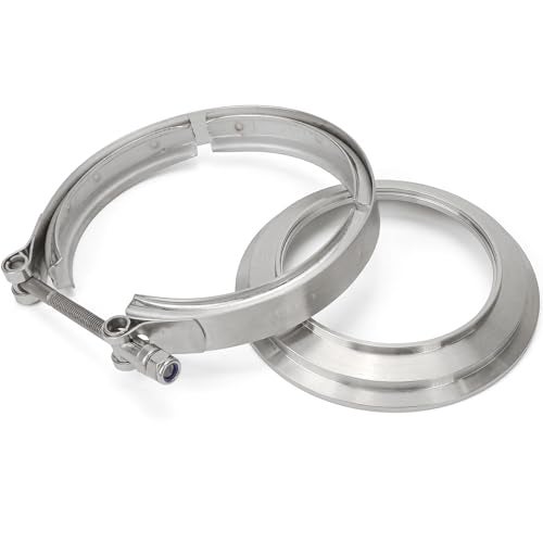 KH866 5 to 4 T6 Flange Exhaust Reducer Clamp V Band Kit Stainless Steel Fit for Borg Warner S400 S400SXE S475 S480 with Housing - Image 1