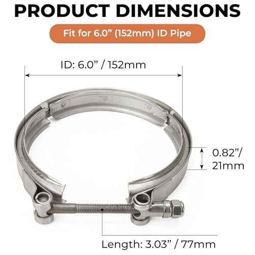 KH866 5 to 4 T6 Flange Exhaust Reducer Clamp V Band Kit Stainless Steel Fit for Borg Warner S400 S400SXE S475 S480 with Housing - Image 3