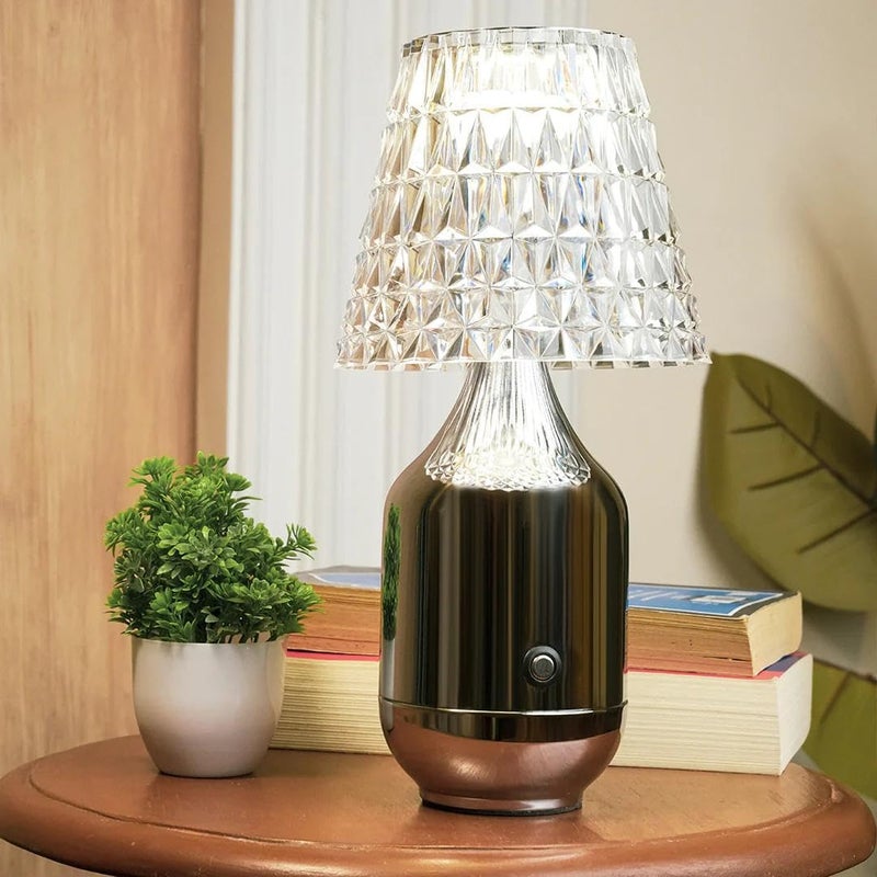 Chronos Valentina Cordless LED Table Lamp Gold USB Rechargeable Portable Touch Control Dimmable 3 Light Color Tunable Table Lamp for Hotel Cafe Restaurant or Home for Bedside Center or Dining - Image 4