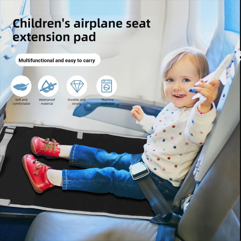 Inflatable Airplane Toddler Bed with Adjustable Length Seat Extender and Mesh Pocket - Image 5