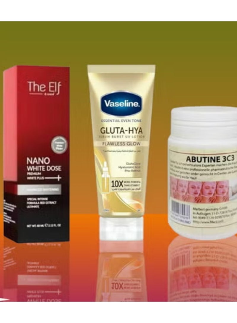 The Elf Elf Nano Whitening and Renewal Set, Aptoine 3C3+ Gluta Hyaluronic Acid Serum, Burst Lotion 200ml - Image 2