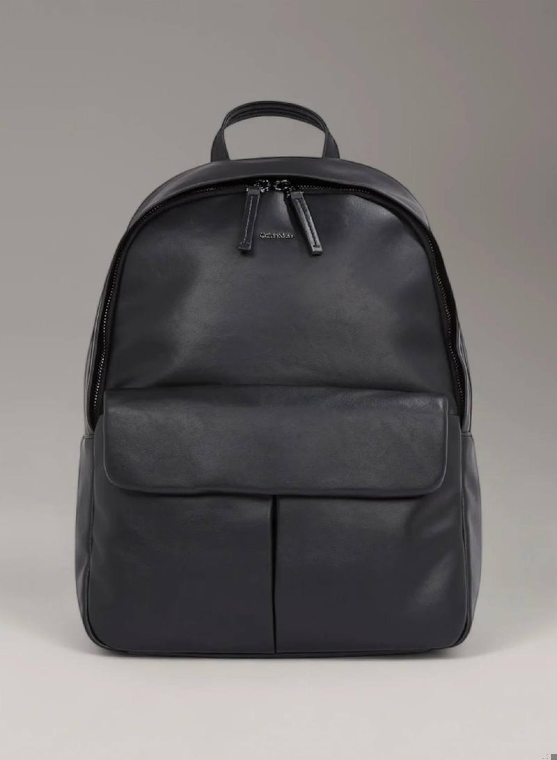 CALVIN KLEIN Black Square Backpack - Image 1