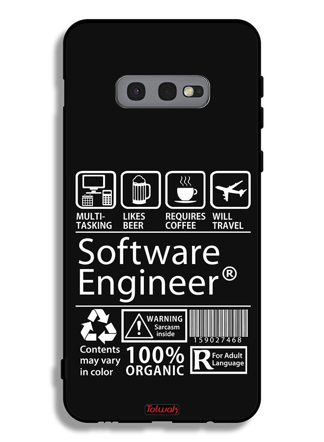 Tolwak غطاء واقي لهاتف سامسونج جالاكسي S10e مع ملصق مهندس برمجيات - Image 2