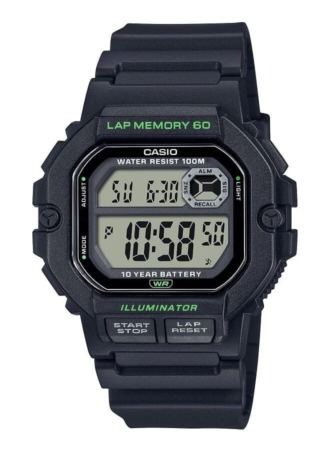 CASIO Resin Digital Wrist Watch WS-1400H-1AVDF  - Image 1