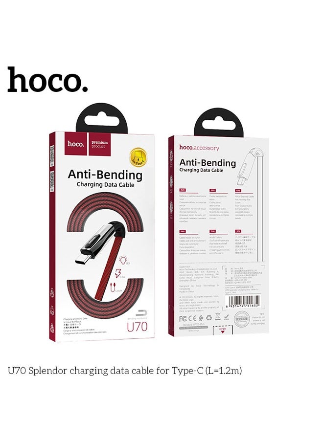 hoco. U70 Splendor charging data cable for Type-C  - Image 5
