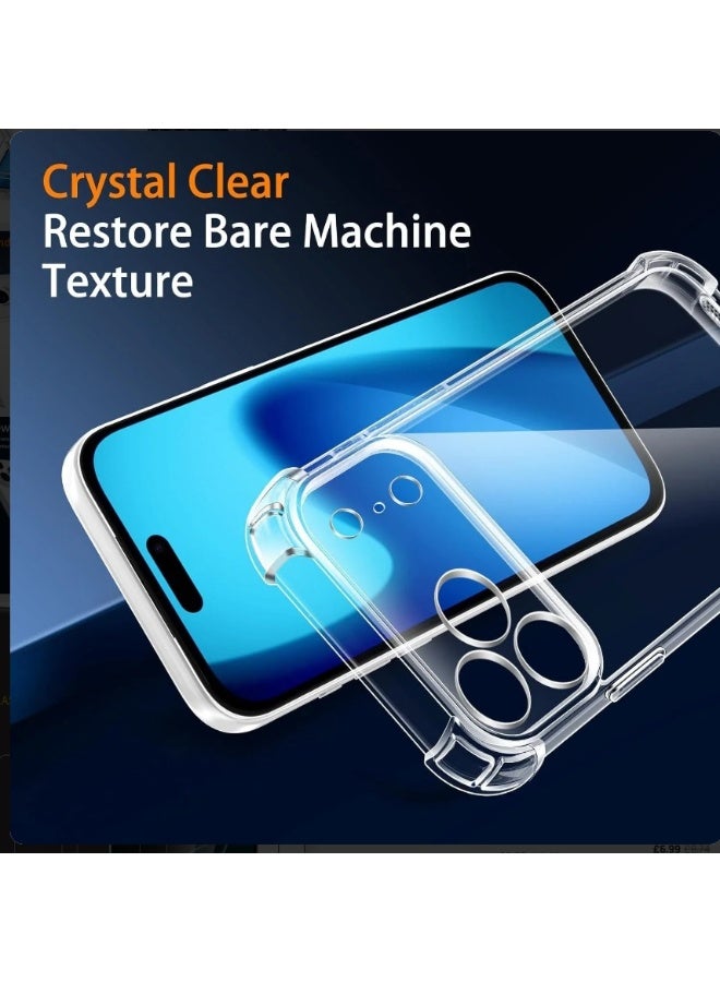 for iPhone 17 Pro Max Case Clear Shockproof Military Grade Protection Reinforced Corners Slim Fit Soft Flexible TPU Bumper Phone Case for iPhone 17 Pro Max Cover,Crystal Clear - Image 5