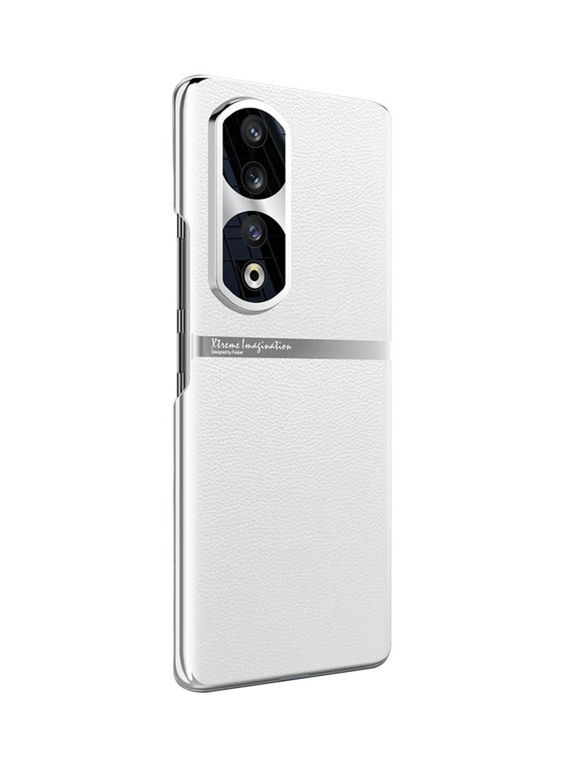 X-level Honor 90 Pro Case Cover with TPU Leather Camera Metal Len Protector 3 in 1 Anti-Scratch Anti-drop Anti-fingerprint slim light Protective Shockproof Back Cover For Honor 90 Pro Mobile Phone Accessory - Image 1