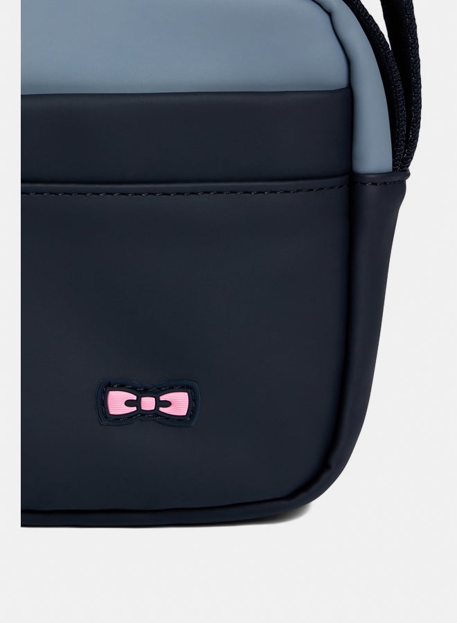 Eden Park Navy and gray cut-and-sew rubber camera bag - Image 2