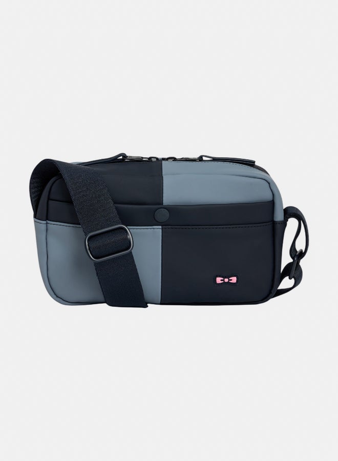 Eden Park Navy and gray cut-and-sew rubber camera bag - Image 1