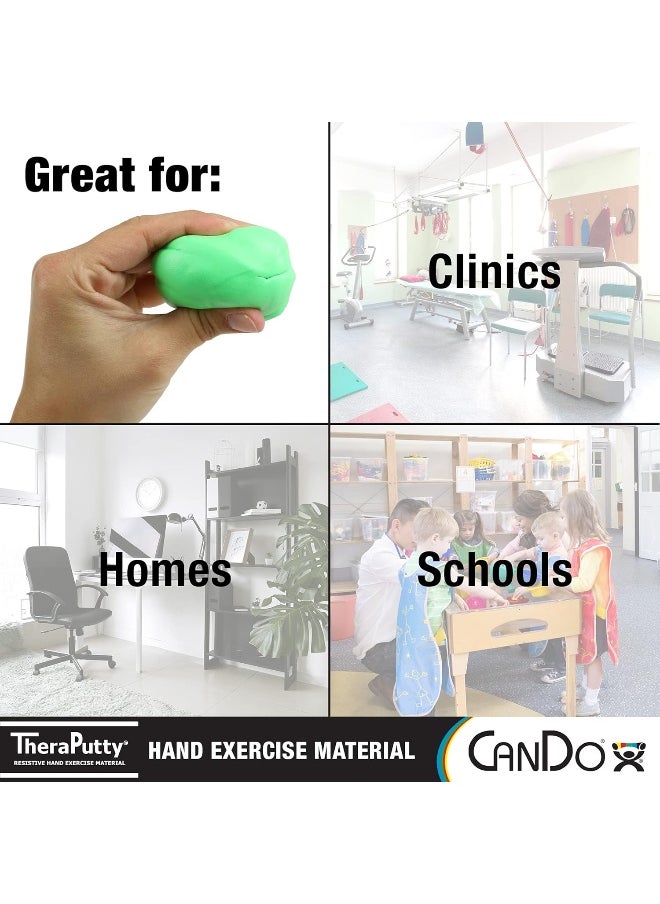 Cando Cando TheraPutty Standard Exercise Putty (Green, Medium, 4 oz)  - Image 2
