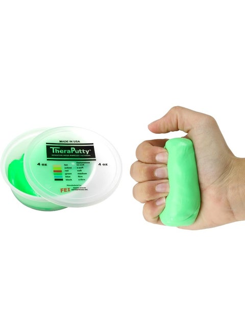 Cando TheraPutty Standard Exercise Putty (Green, Medium, 4 oz)
