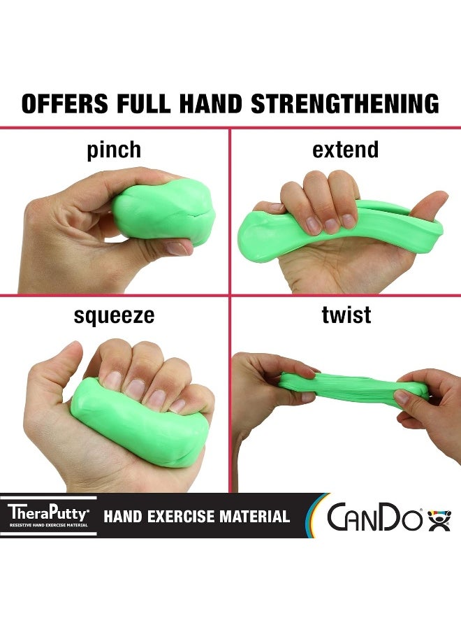Cando Cando TheraPutty Standard Exercise Putty (Green, Medium, 4 oz)  - Image 3