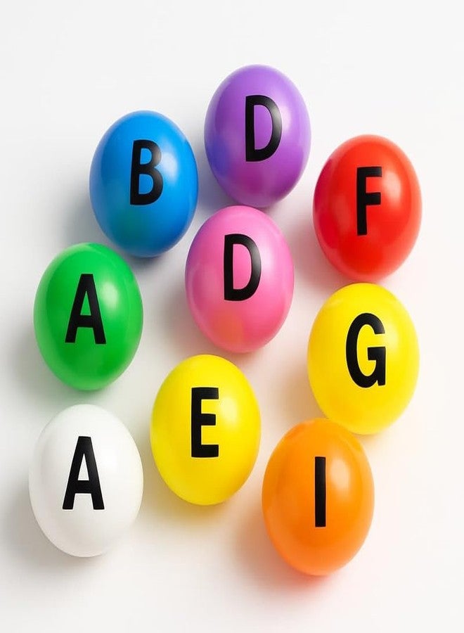 EEVOVEE ABCD Letter Printed Balls for Kids Learning and Play – 4cm, 26 Pcs| Colourful Alphabet A B C D Balls for Preschool, BPA-Free and Non-Toxic, ISI 9873 Safety Certified - Image 1