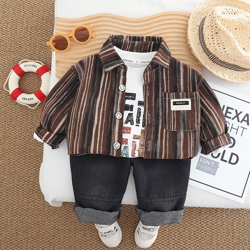 3 Pcs 1-5years Boys Pants Suit