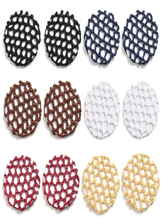 LFOUVRE 12pcs Ballet Dance Bun Covers - Stretchy Elastic Hair Nets for Buns, Scrunchies Maker Holders with Styling Accessories for Girls (MX3) - Image 1