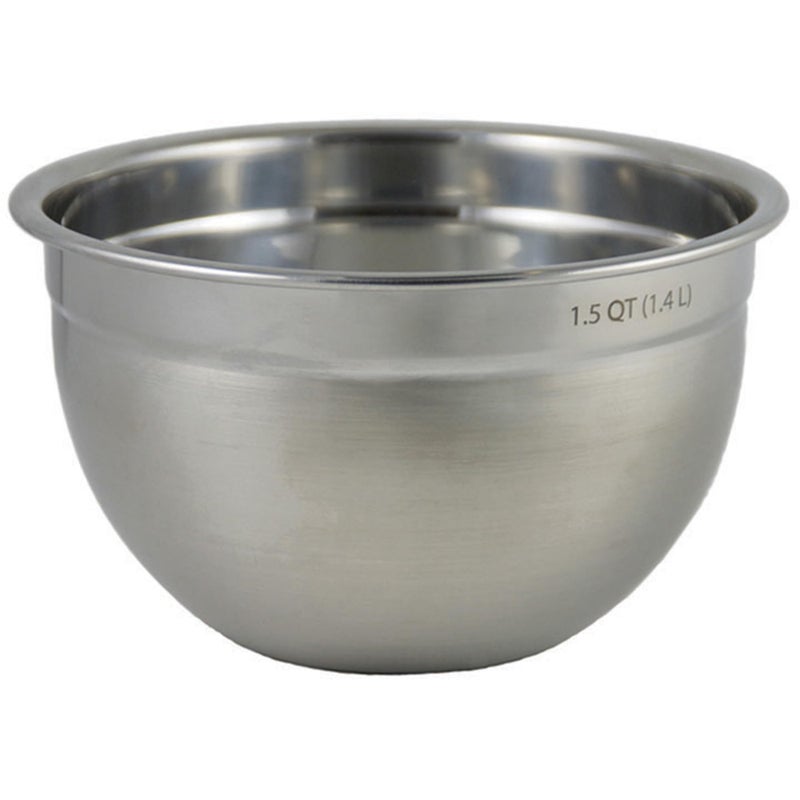 Tovolo Stainless Steel Mixing Bowls, 1.5 Qt - Metal Nesting Mixing Bowl with Rounded Lip for Easy Pour & Minimal Mess - Large & Small Dishwasher Safe Kitchen Supplies for Prep & Cooking - Image 1