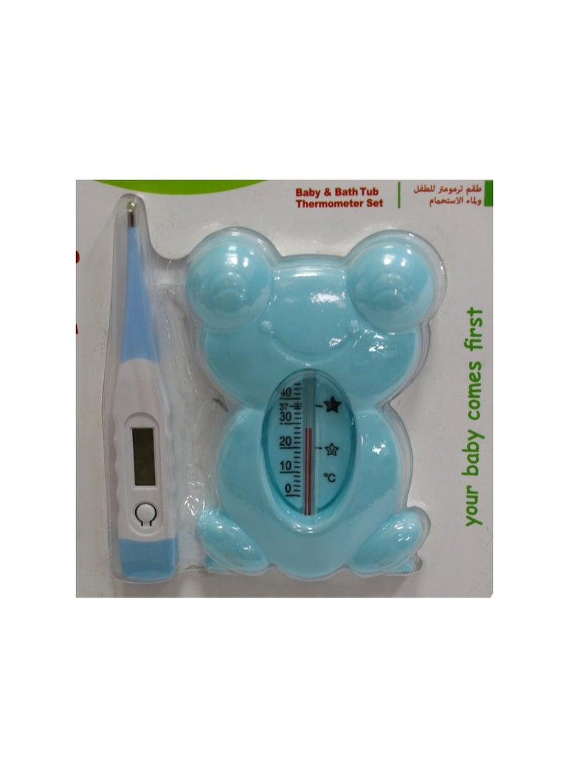 La Frutta Baby & Bath Tub Thermometer Set – Baby Blue - Image 3