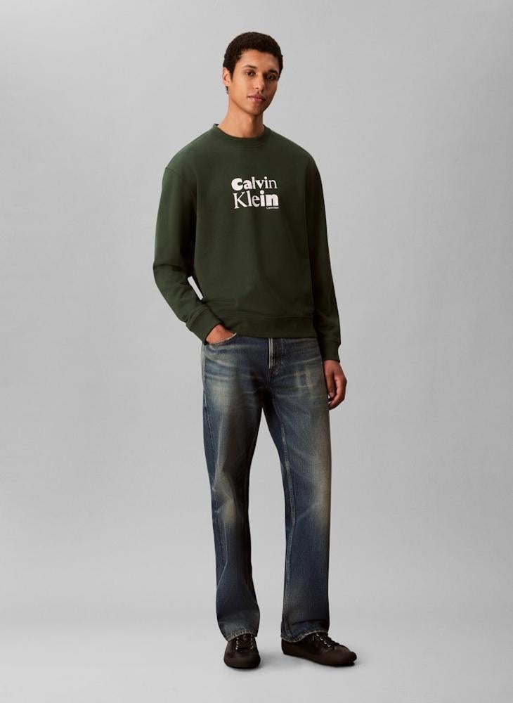 CALVIN KLEIN Long Sleeve Logo Graphic Sweatshirt  - Image 5