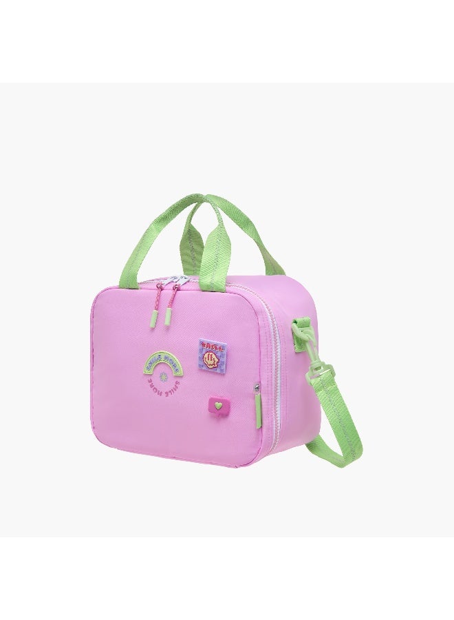 Mayfair Lunch/Cooler - Bagstay Groovy Smile More-1 Compartment (Nylon) Pink \ 25X20X13.5 - Image 2