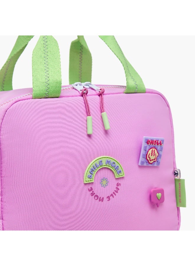 Mayfair Lunch/Cooler - Bagstay Groovy Smile More-1 Compartment (Nylon) Pink \ 25X20X13.5 - Image 5