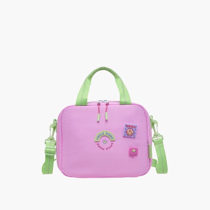 Mayfair Lunch/Cooler - Bagstay Groovy Smile More-1 Compartment (Nylon) Pink \ 25X20X13.5 - Image 1