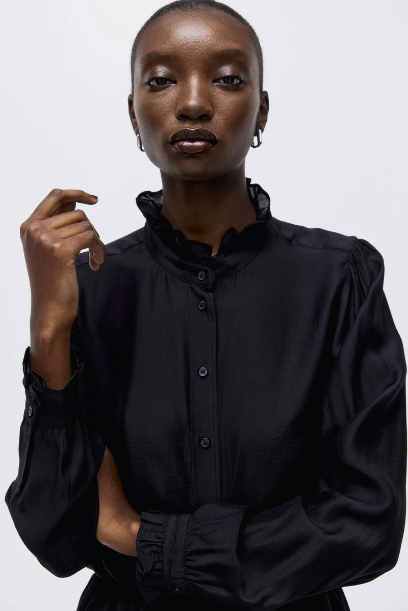 H&M Frill-collar blouse