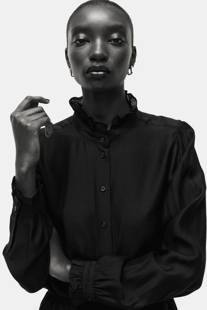 H&M Frill-collar blouse