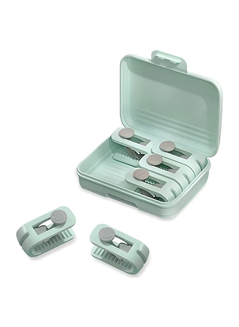 PRO Duvet cover clips, 6 pcs quilt fastener clips, plastic duvet cover clips, non-slip quilt fastener clamps, anti-moving bed quilt clips, pinless sheet clips, green  - Image 1
