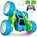 WayEee Remote Control Car 360 Flips Rotating RC Stunt Car with USBC Charge Modular Battery 4WD RC Cars with LED Lights Strips All Terrain RC Truck Toys for Kids 3 Year Old Boys Christmas Birthday Gift - Image 2