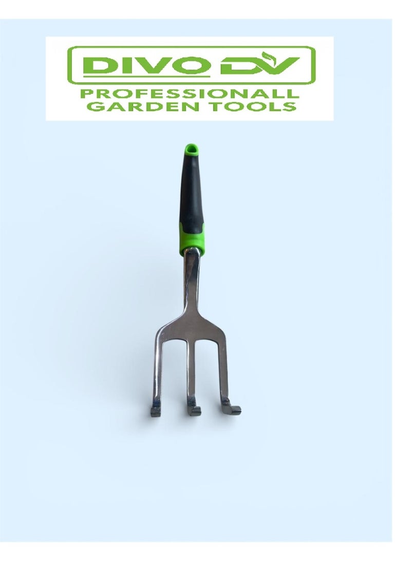 ديفو مجموعة أدوات بستنة احترافية من DVO — موديل DIVO DVO714-80 — طقم 5 قطع يشمل 4 أدوات بستنة معدنية احترافية + حقيبة حمل وتنظيم قوية، تشمل مشط يدوي، أداة إزالة الأعشاب، مجرفة كبيرة ومجرفة صغيرة — تصميم احترافي ومريح للاستخدام المنزلي والحدائق - Image 2