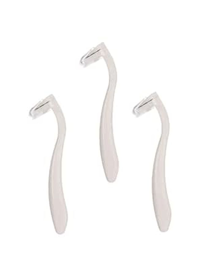 Stainless Steel Hair Remover 3 Pcs Portable Body Trimmer for Women Armpit Legs - Image 1