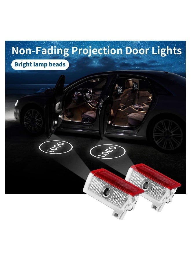 MUNTAQI 2PCS Car Door LED Logo Light Replacement for Benz, 3D Ghost Shadow Puddle Lights Never Fade 3D LED Car Light for A B C E M G GL GLA GLC GLE GLS Class 4dr W205 W213 W176 W166 (A/C/E/GLA/GLC/GLE/GLS) - Image 3