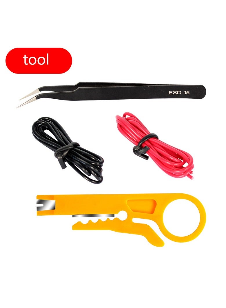 Meiyilan Soldering Iron Kit, 80W LCD Digital Soldering Gun with Adjustable Temperature Controlled, ON-Off Switch, 5pcs Soldering Tips, Solder Wire Tube, Desoldering Pump Welding Tool - Image 5