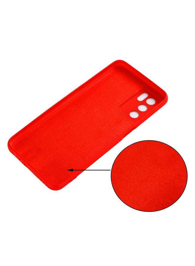 S-TOP Case For OPPO A16 / A16S Foreign Version Solid Color Liquid Silicone Shockproof Full Coverage Protective Case - Image 3