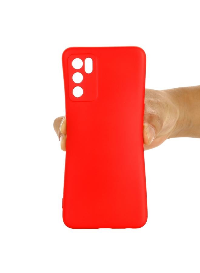 S-TOP Case For OPPO A16 / A16S Foreign Version Solid Color Liquid Silicone Shockproof Full Coverage Protective Case - Image 5