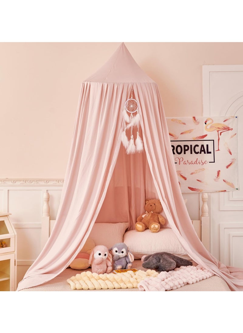 XiuWoo Princess Decor Canopy for Kids Bed, Soft and Durable Bed Canopy for Girls Room Tent Canopy Dreamy Mosquito Net Bedding, Children Reading Nook Canopies Indoor  - Image 2