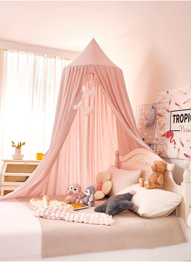 XiuWoo Princess Decor Canopy for Kids Bed, Soft and Durable Bed Canopy for Girls Room Tent Canopy Dreamy Mosquito Net Bedding, Children Reading Nook Canopies Indoor  - Image 1