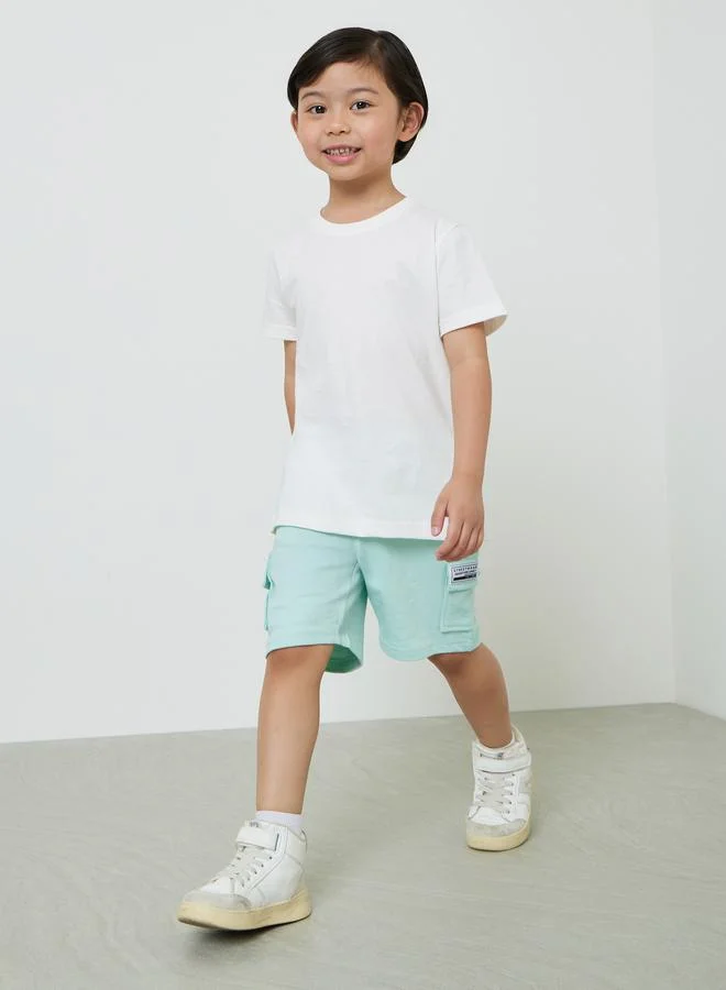 Styli Kids Green Shorts with Drawstring