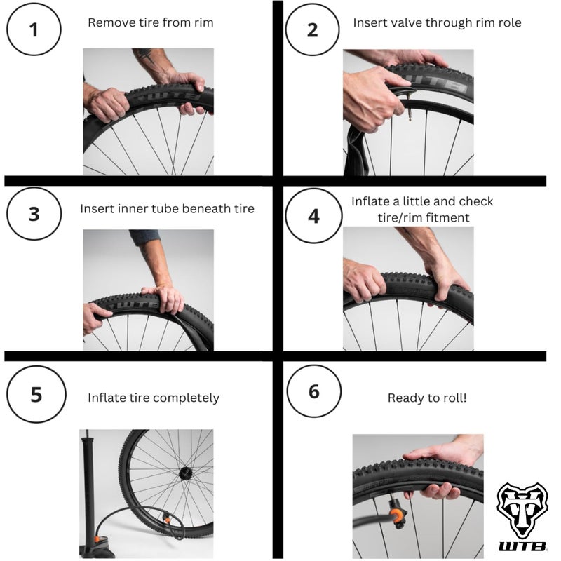 WTB Mountain Bike Inner Tube (27.5" x 2.8"-3.0", 48mm Presta Valve) Durable & Lightweight - Image 2