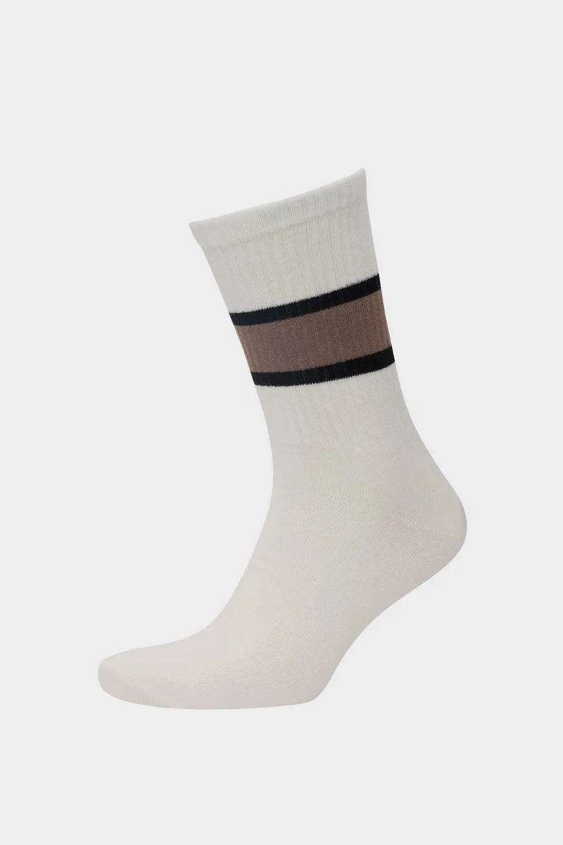 Defacto  Man Comfortable Elastic 3 Piece Cotton Long Socks for Men | Best Price UAE