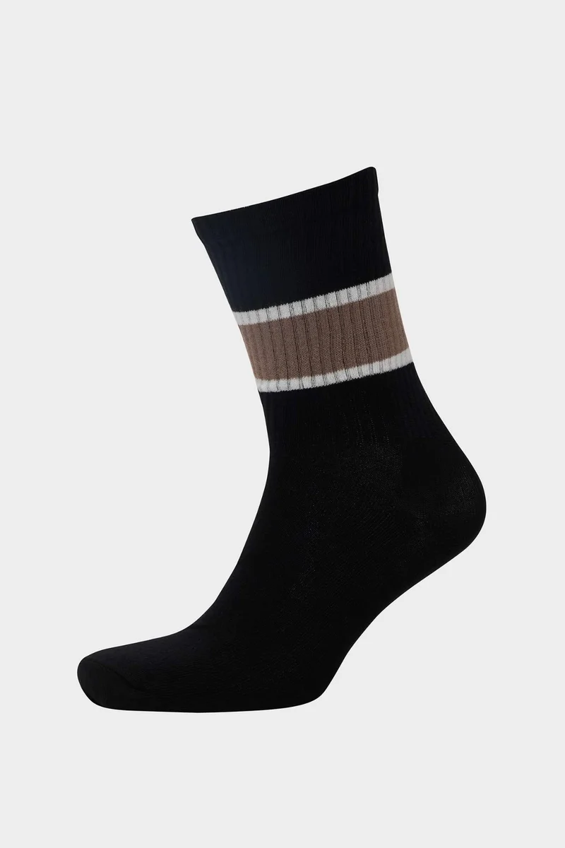 Defacto  Man Comfortable Elastic 3 Piece Cotton Long Socks for Men | Best Price UAE