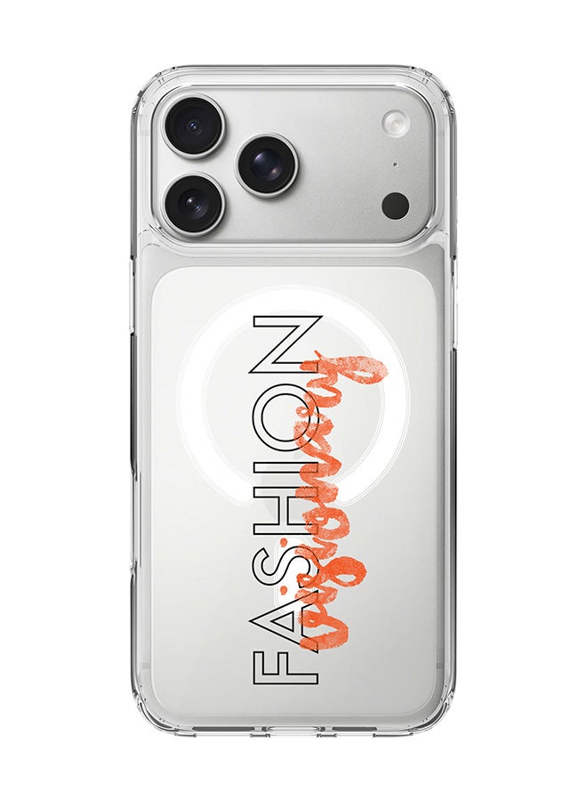 Stylizedd Classic Clear MagSafe Case for iPhone 17 Pro Max , Hybrid Soft Case Flexible Edges Anti Drop TPU PC Gel Thin Transparent Cover [ Designed for iPhone 17 Pro Max ] - Fashion Visionary