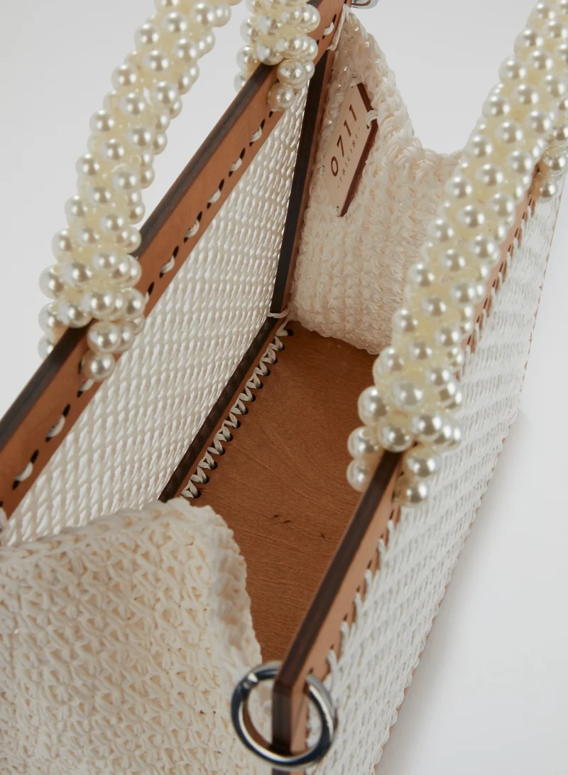 0711 Tbilisi White XL St. Barts Purse