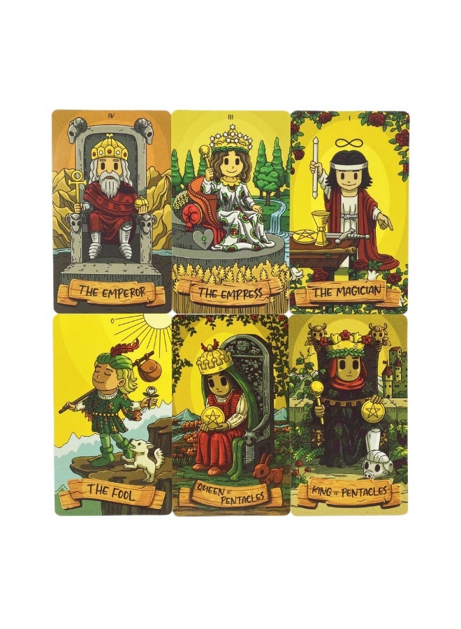 NIBEMINENT Smith Small Card Tarot Deck - 82 Cards Symbolism Theory Guidebook - English Version - Picture Divination Edition - Strategy Game Cards - Image 4