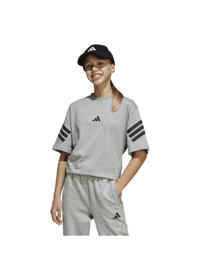 اديداس تيشيرت جيه في  إس تي رمادي للأطفال نصف كم
